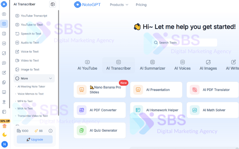Nâng Cấp Tài Khoản NoteGPT Pro